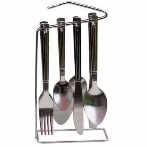 Stainless Table Spoons - Knives And Forks - 24Pcs Dining Cutlery Set