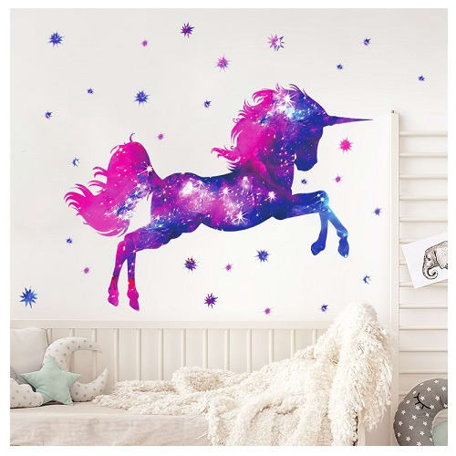 30*90cm Dreamlike Stars Unicorn Diy Wall Sticker