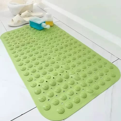 Bath Mat With Suction Cups Shower Mat - 38cm x 76cm - Green