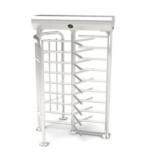 Full Height Turnstile Access Control Security Gate - Stainless Steel Single Aisle Door