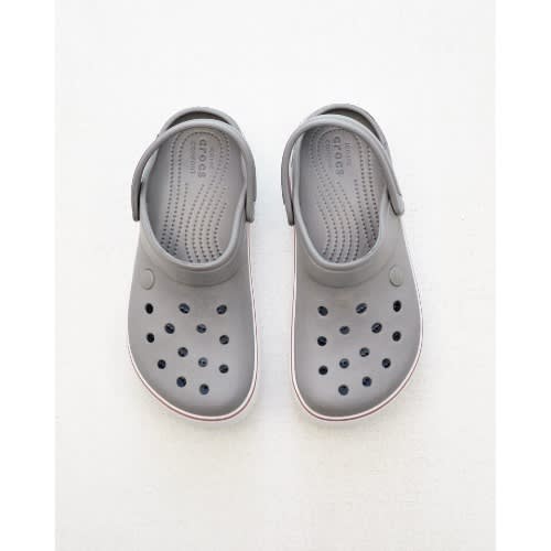 Platform Cloggs Crocs - French Grey X White