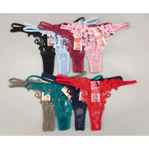 G-string Ladies Underwear Pants - Lace - 6pcs