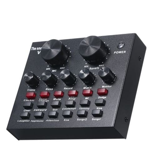 V8 Audio Usb External  Live Show Sound Card