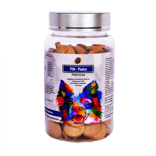 TD - Tabs Dog Multivitamin Supplement Mineral - 100 Chewable