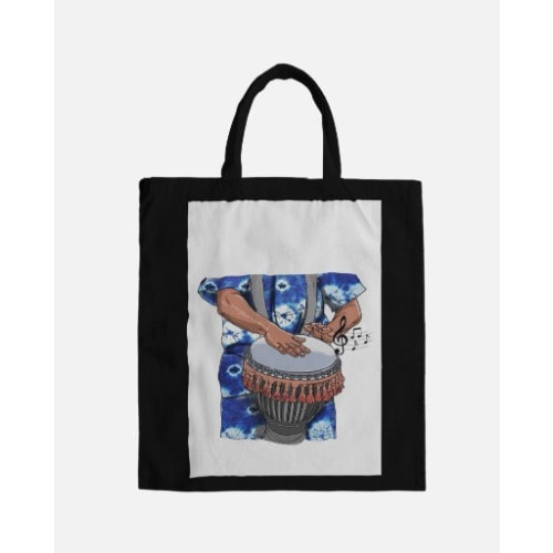 Sounds Of The Congas- Tote Bag- Black