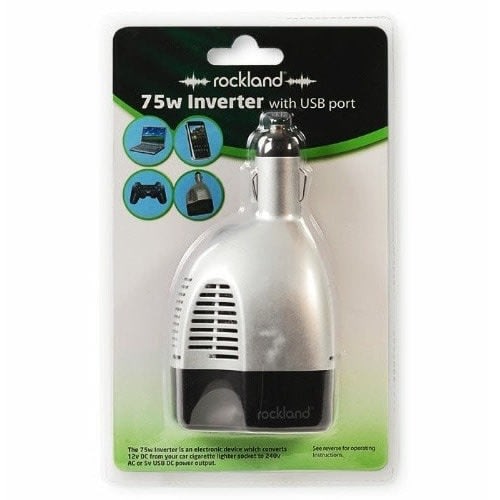 Rock Land In-car Power Inverter With Usb Port - 75w
