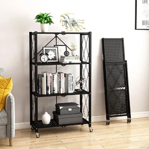 Foldable Storage Rack - 4 Layers