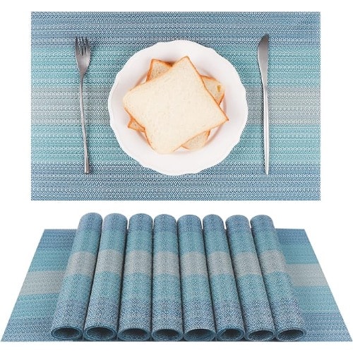 Table Mats Set Of 6- Blue