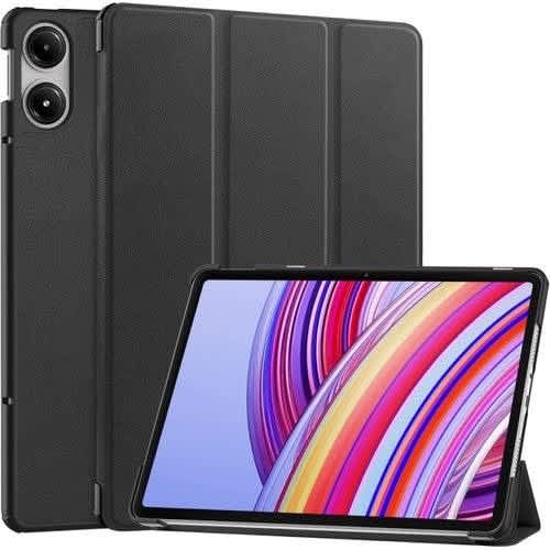 Smart Leather Flip Case For Redmi Pad Pro 12.1'' With Screen Protection - Black
