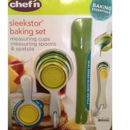 Chef n Sleekstor Baking Set -Measuring Cups-Spoons and Spatula