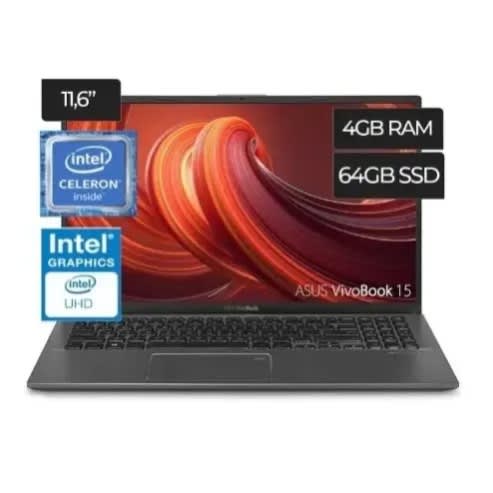 Vivobook L203na Laptop - Hd Display - Intel Celeron N3350 Processor - 4GB RAM - 64GB SSD - Blue