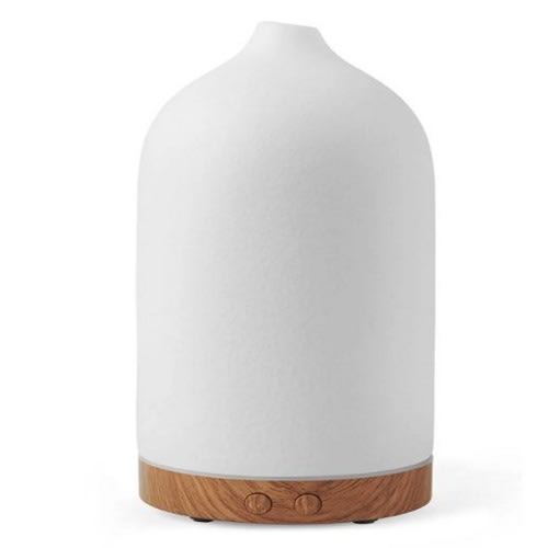 Salter White Aroma Essential Oil Ceramic Humidifier With Led Lights