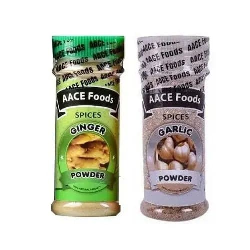 Aace Foods Ginger- 80g And Garlic Powder - 70g