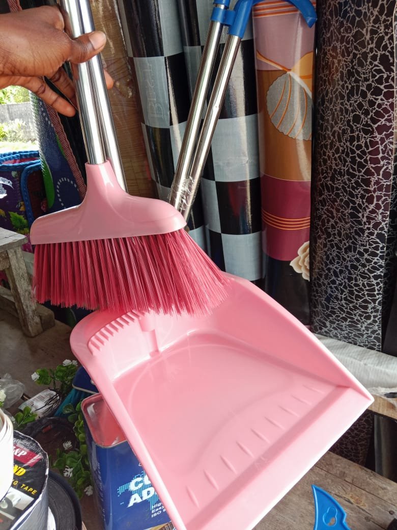 1set Plastic Dustpan And Whisk Broom Minimalist Detachable Dustpan And Whisk Broom For Home Office