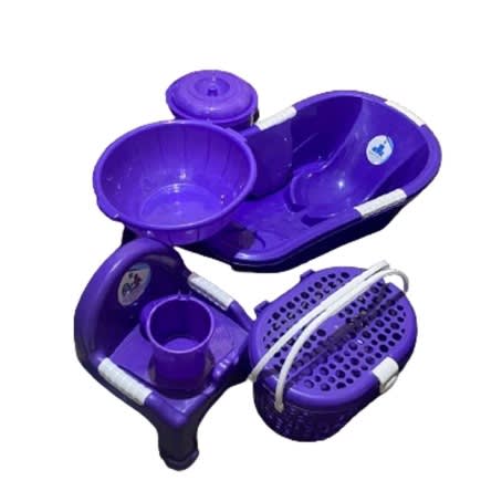 Baby Bath Set -7pcs - Purple