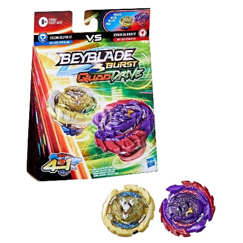 Beyblade Burst Quad Drive Dual Pack - Berserk Balderov B7 And Cyclone Belfyre B7