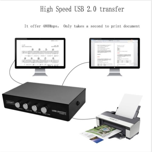 Usb 2.0 Sharing Switch  4 Ports