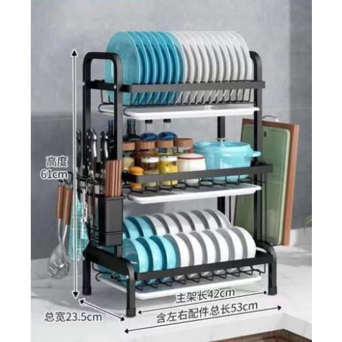 3layer Stainless Steel Dish Rack