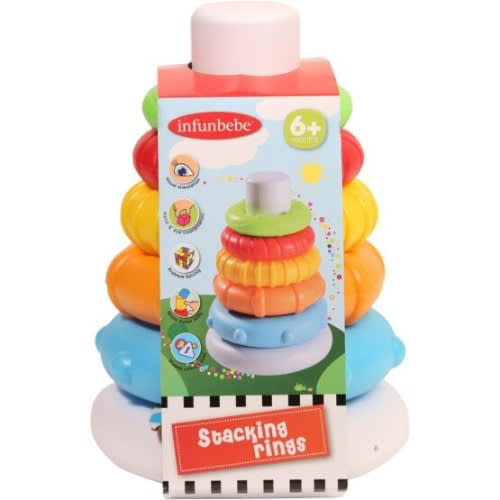 Infunbebe My First Stacking Rings Activity Playset -5Pieces