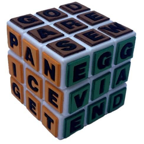 Scrabble Cube - Three Letter Words