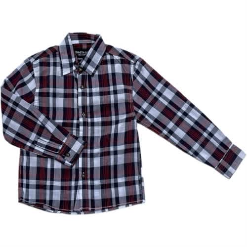 Kenneth Cole Boys Mini-check Button Up Shirt