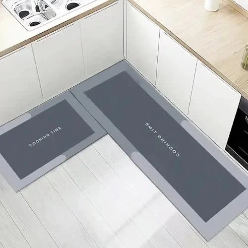 2pcs Kitchen Absorbent Rug  Kitchen Runner Floor Mat