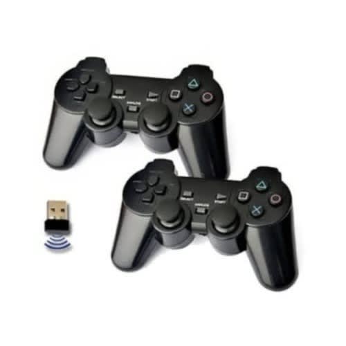 Usb Double Wireless Game Pad - Black