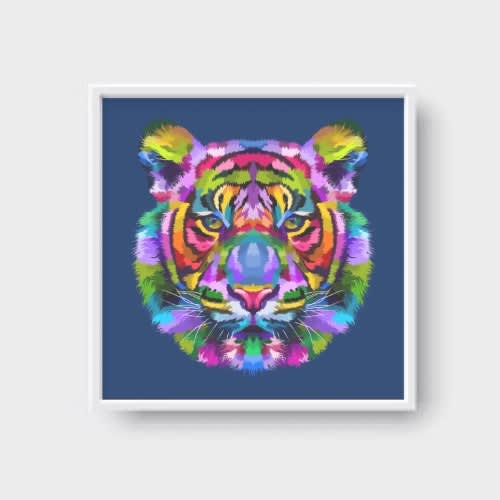 Wall Art Digital Print 30" By 30"-ready To Hang Plain White Glass Frame 2039