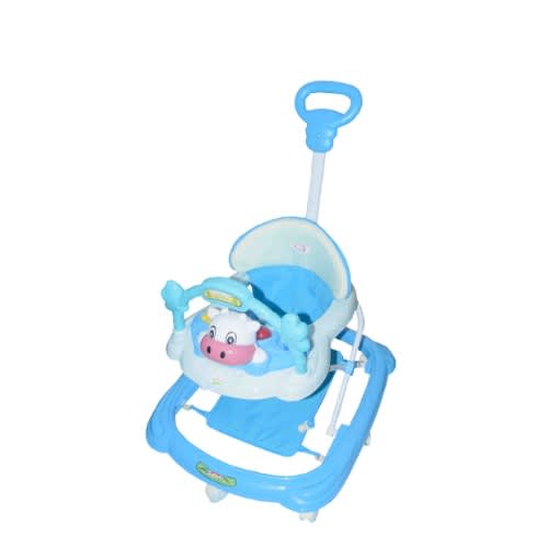 Multi Purpose Baby Walker With Pusher - Blue