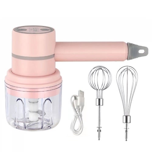 Wireless 3in1 Rechargeable Mixer, Masher And Blender