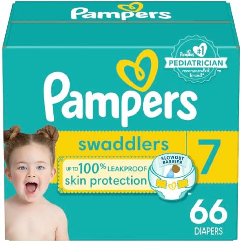 Pampers Swaddlers Active Baby Diaper Size 7 66 Count