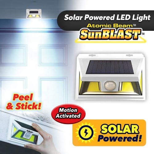 Solar Powered Led Motion Activated Security Light