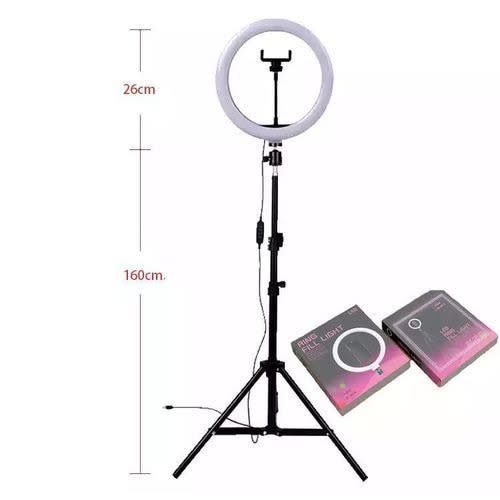 Ring Light With Phone Holder & Tripod Stand - 10''