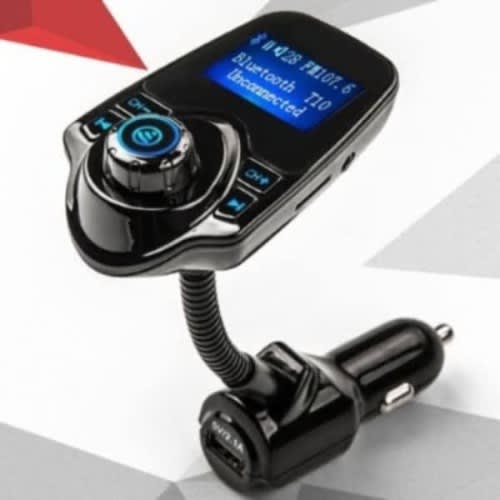 Car Wireless Mp3 Fm Transmitter & Handsfree Bluetooth Player -t10