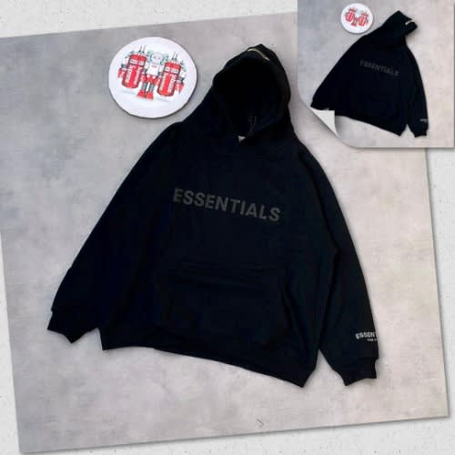 Essentials Unisex Hoodie - Black