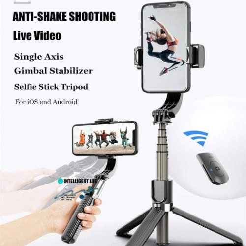 Gimbal Stabilizer Selfie Stick Tripod - L08