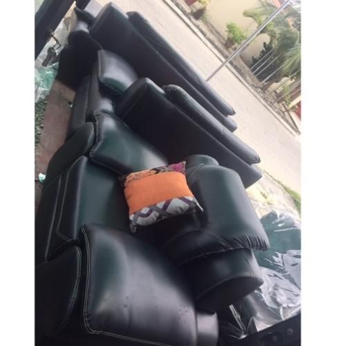 Tepral 7 Seater Black Leather Set (FREE DELIVERY:Lagos, Ogun & Oyo)
