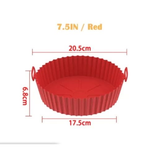Silicone Air Fryer Liner - Big Size - Red