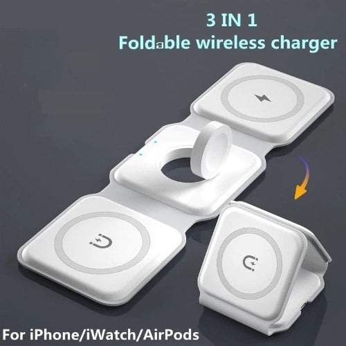 3 In 1 Foldable Magnetic Wireless Charging Station