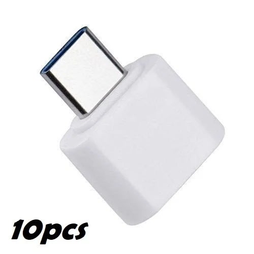 Type C Male Adapter To Type A Micro Female Usb 3.0 Connector - White - 10pieces
