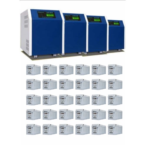 Inverter System (4 Units) 5kva (20kva) 360v With 30 Units 200ah Amaron Quanta Battery