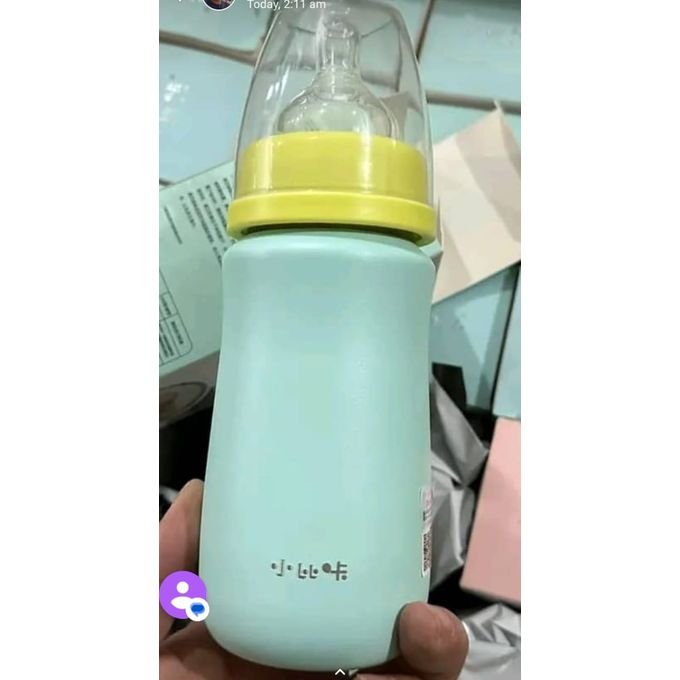 1 Baby Squeezing Training Feeding Bottle