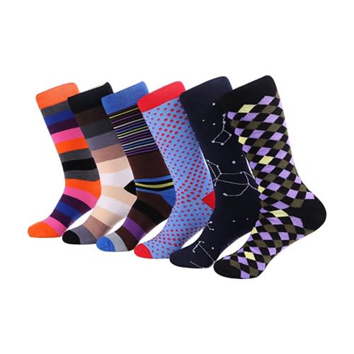 New Marino Spring Zest Men Socks - Set Of 6 - Pack 326