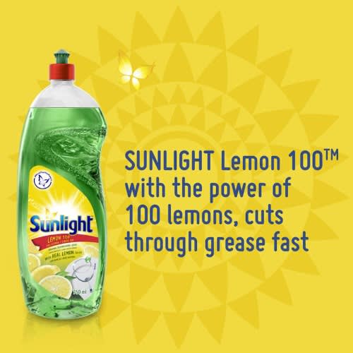 Sunlight Dishwashing Liquid Green 400ml X 2
