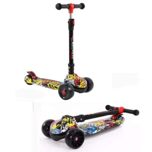 Adjustable Kids Scooter With Light Display Wheels