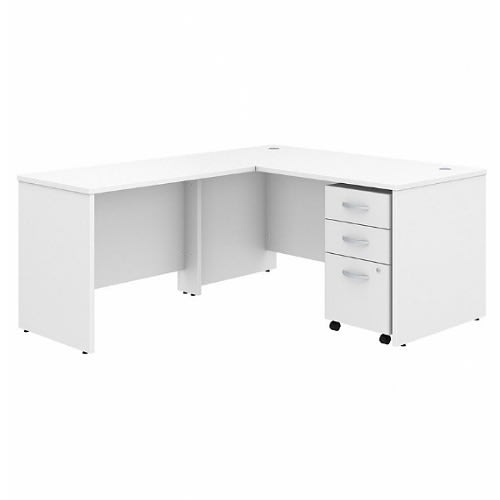 Sadia L-shape Executive Desk - White