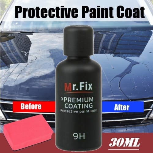 9h Mr Fix Premium Coating Protective Paint Coat Kit - 30Ml - Black