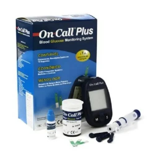 On Call Plus Blood Glucose Monitor With Strips And Lancet