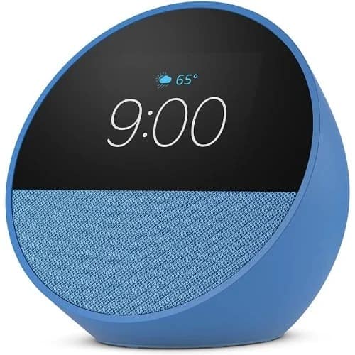 Echo Spot Smart Alarm Clock Alexa- Ocean Blue