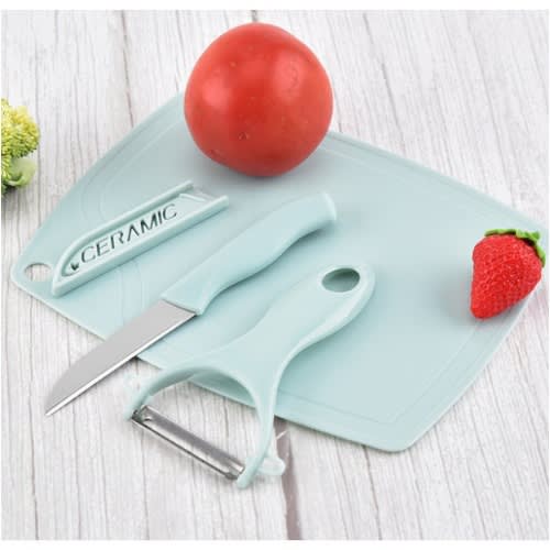Chopping Board - Knife & Peeler Set - 3 In 1